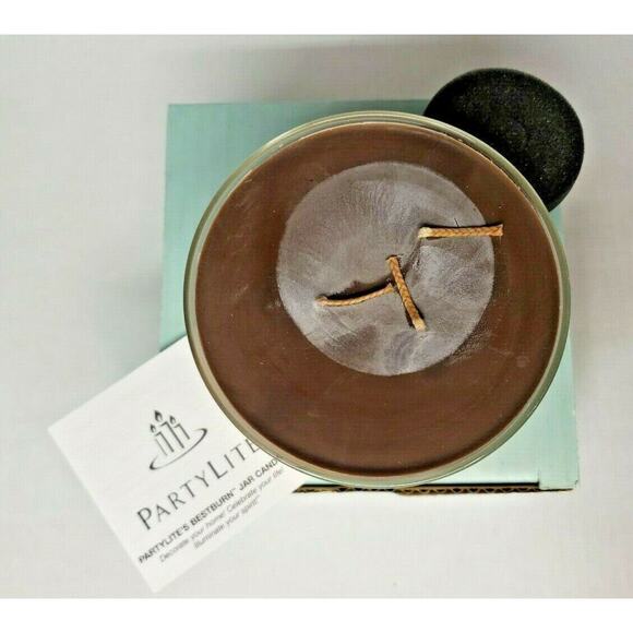 Vintage Partylite 3-Wick Jar Candle 19.8 oz NIB Tonka Bean Twist p1j/17148 - Picture 2 of 2